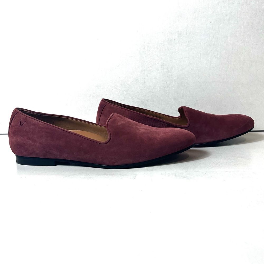 Vionic Wine Suede Slip-On Loafers - Picture 3 of 8